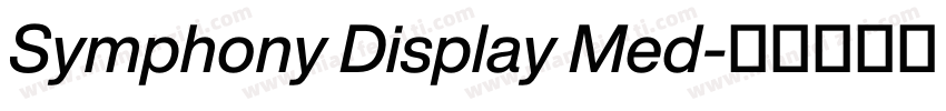 Symphony Display Med字体转换